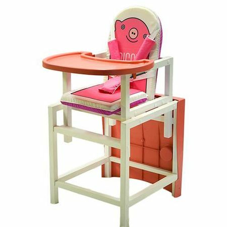 Highchair Barty BABYS lacquered PIGGY