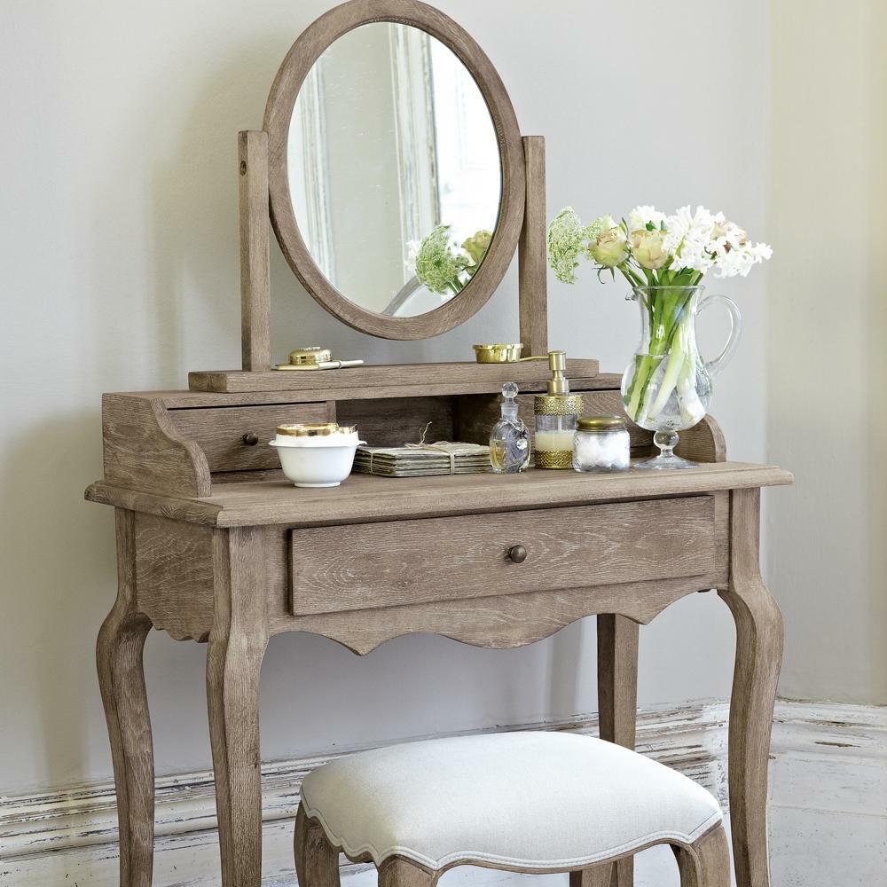 dressing table with country mirror