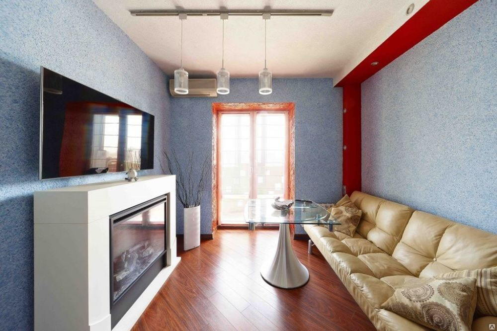 liquid wallpaper for living room interior