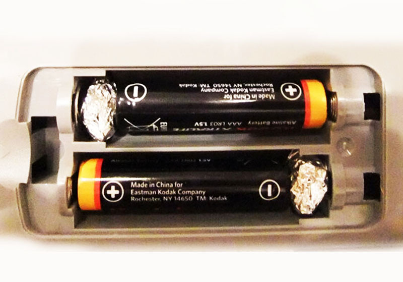 På en så upretensiøs måte kan du løse de fleste husholdningsproblemer med batterier.