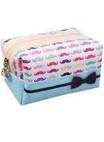Cosmetic bag with a zipper Mustache 16 * 8cm (PVC box) 12-11847-1220-5