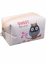 Cosmetic bag with a zipper Owl On a Branch 16 * 8cm (PVC box) 12-11847-1220-1