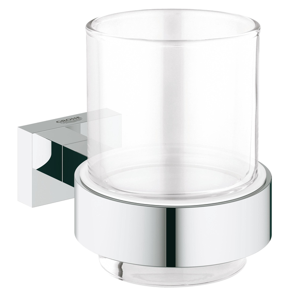 Tandborsthållare med glas Grohe Essentials Cube 40755001