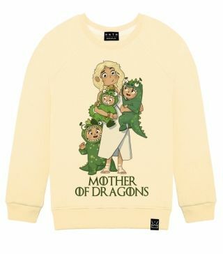 Sweatshirt mit Drachenmutter-Print