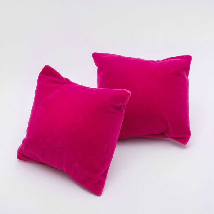 Juvelyrinė pagalvė 8 * 8 * 3,5, rožinė