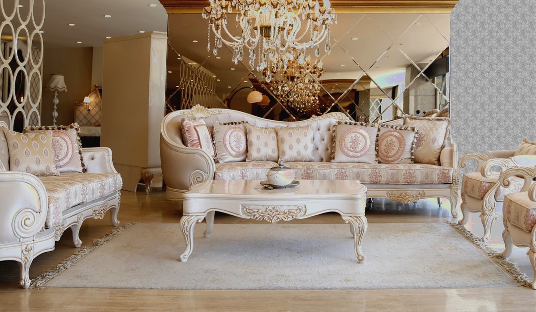 sofá em design de estilo clássico
