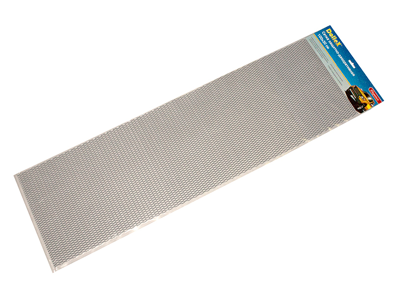 Radiatoriaus apdaila DOLLEX aliuminio tinklelis 100x30 cm sidabro elementas 206 mm koris