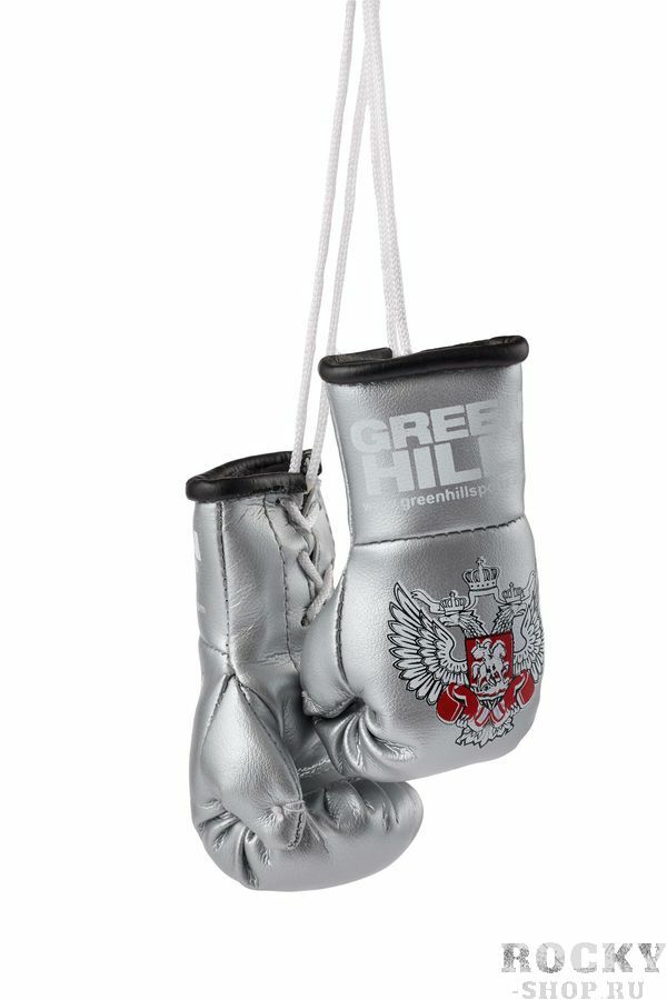 Souvenir gloves Green Hill, double, Boxing Federation of the Russian Federation silver Green Hill