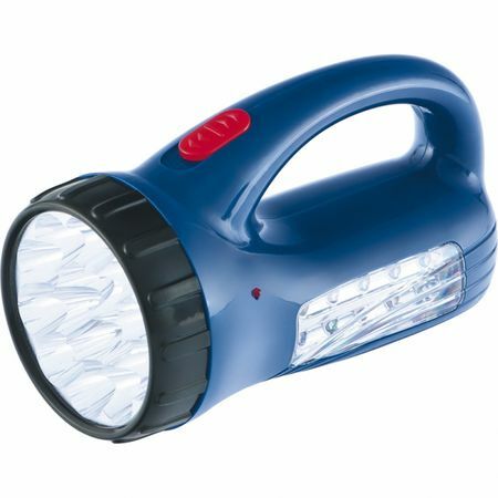 Searchlight rechargeable from a 220 V socket, 15 + 10 LED, 800 mAh battery Stern