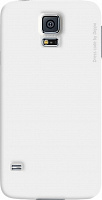 Puzdro Deppa Air pre Samsung Galaxy S5 (SM-G900) plast + ochranná fólia (biela)