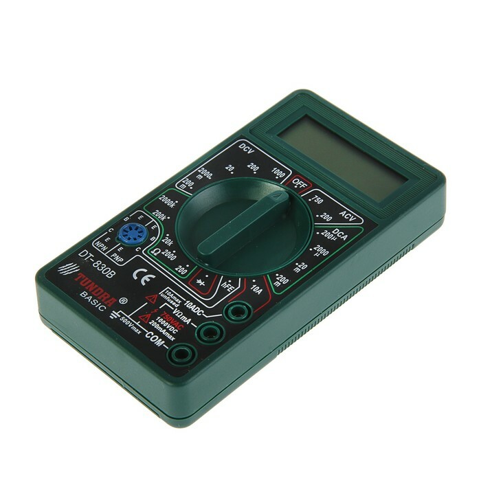 Multimeter TUNDRA basic, digitaal DT-830B (zonder batterij)