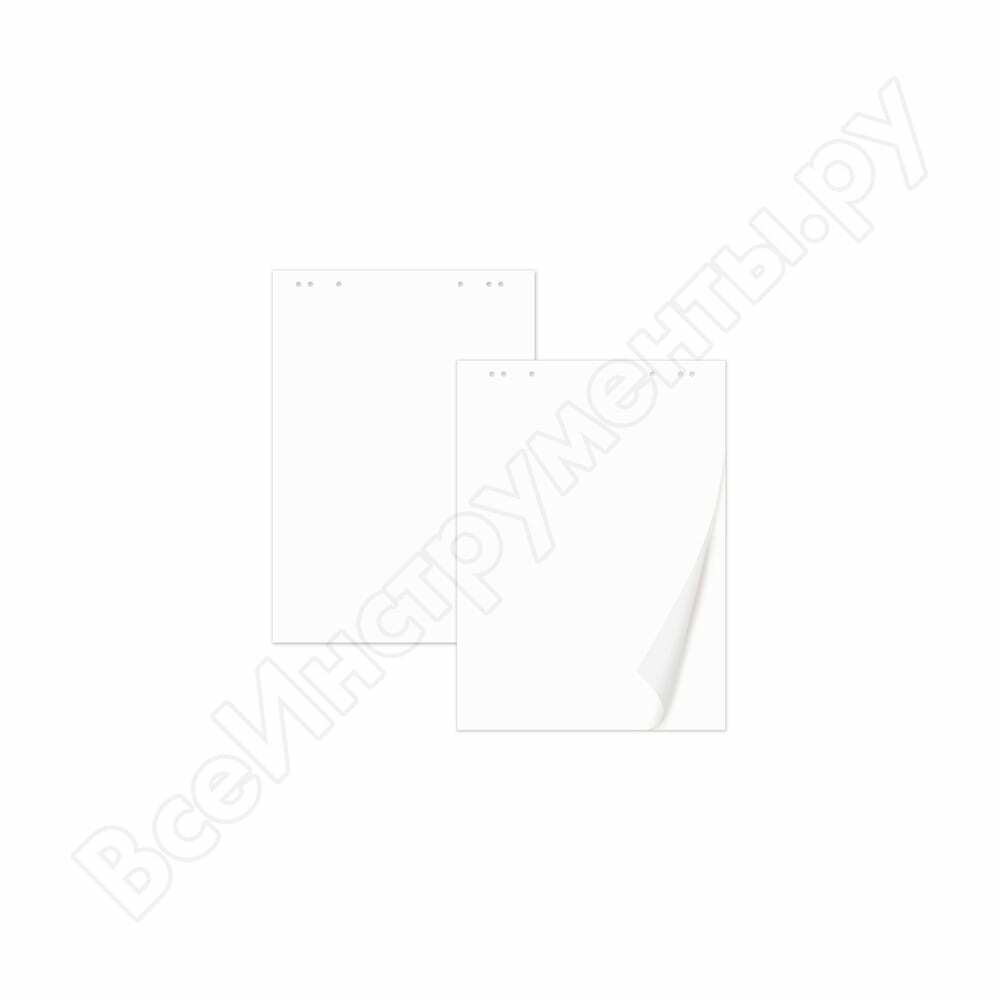 Flipchart pads, set of 5 pcs., 20 sheets, clean, 67.5x98 cm, 80 g / m2, brauberg 124098