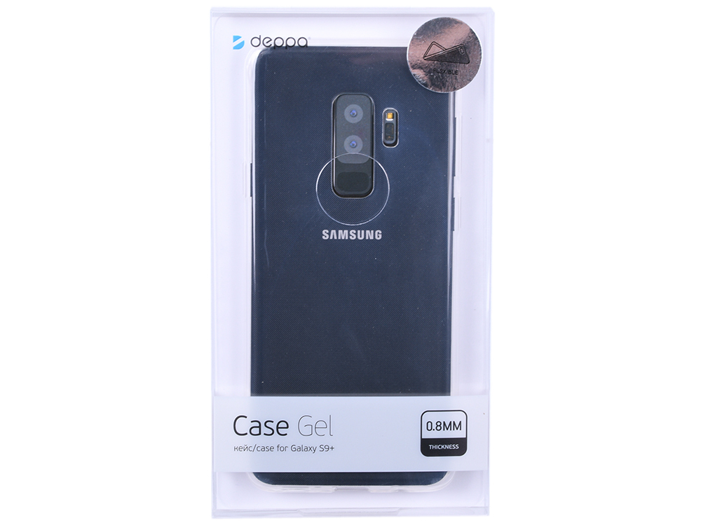 Gélové puzdro Deppa pre Samsung Galaxy S9 +, priehľadné