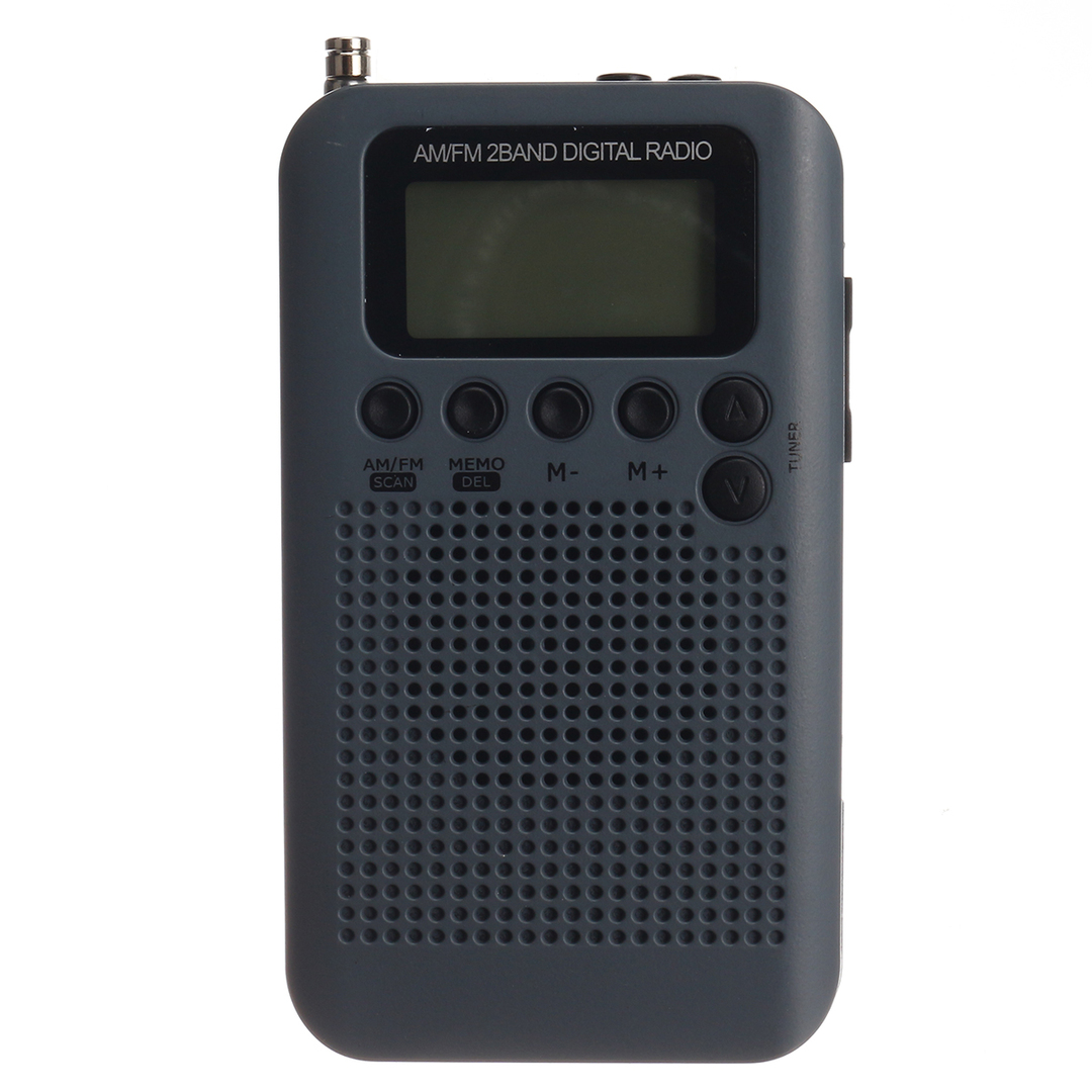 Radio FM AM digitale portatile LCD 2 bande Mini ricevitore stereo Amanti del jogging fuoristrada