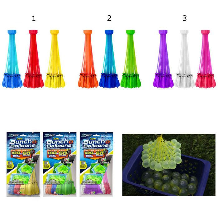 Bunch O Balloons Play Set, 100 Balls with Launcher, MIX