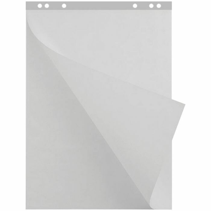 Flipchart piezīmju grāmatiņa 67x92 cm, balta, 20 loksnes