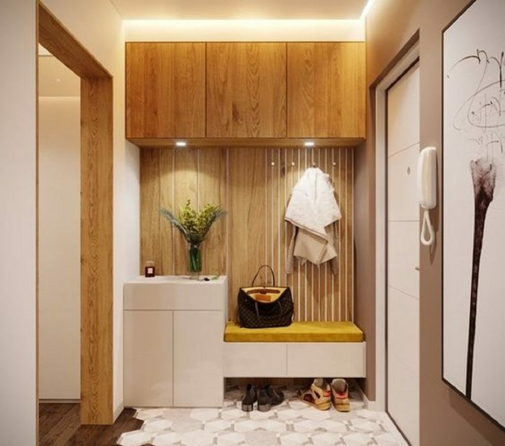 Moderní nábytek na chodbě bytu