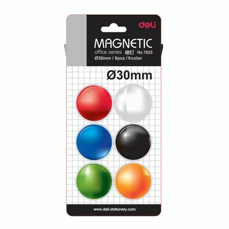 Magneti za plošče Deli E7825 različni d = 30 mm okrogli (pakiranje: 6 kosov)