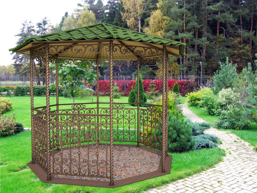 wrought iron garden furniture design photo