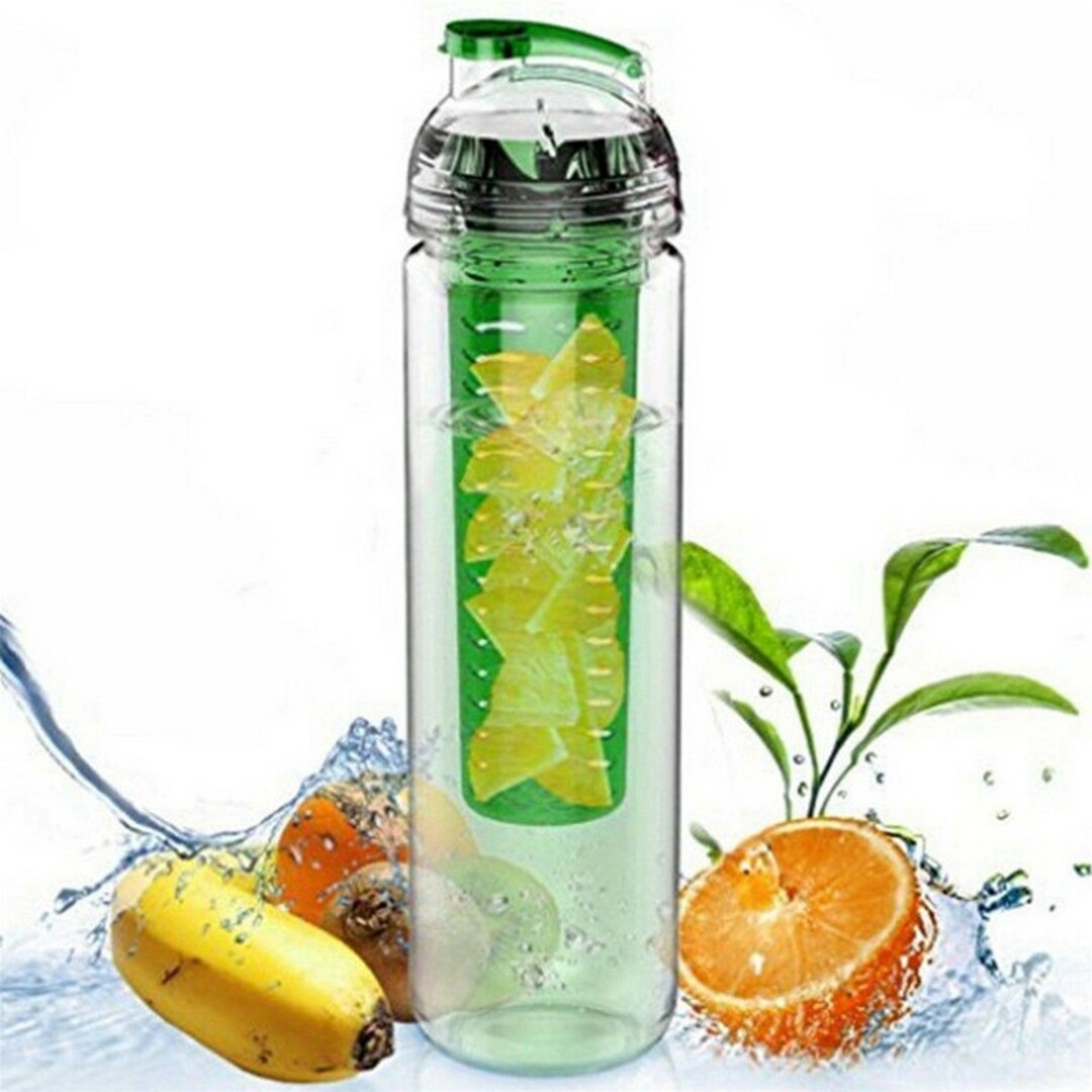 ML Portable Clear Sports Fruit Infuser Water Cup Citron Juice Bottle Filter
