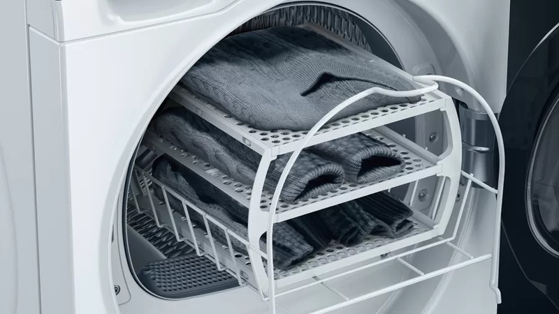 Dryers have different options. Please note that this option has several programs, because drying wool and synthetic fabrics requires different conditions.