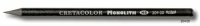 Monolitni svinčnik v črni barvi, trdota 4B, 6B, 2 kosa