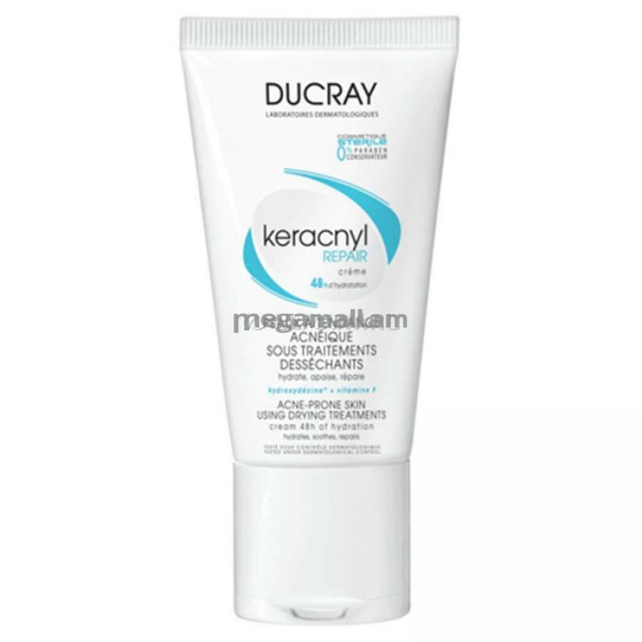 Ducray Keracnyl krema za lice, 50 ml, revitalizirajuća, za problematičnu kožu sklonu aknama