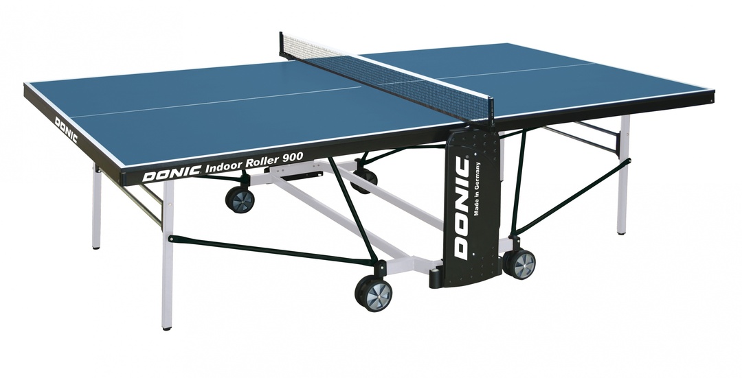 שולחן טניס דוניק רולר מקורה 900 כחול עם רשת 230289-B