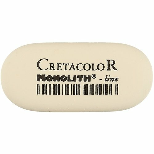 Kunstiline kustutuskumm MONOLITH h / g pliiatsite segamiseks, kustutamiseks, 50 * 23 * 9, Cretacolo
