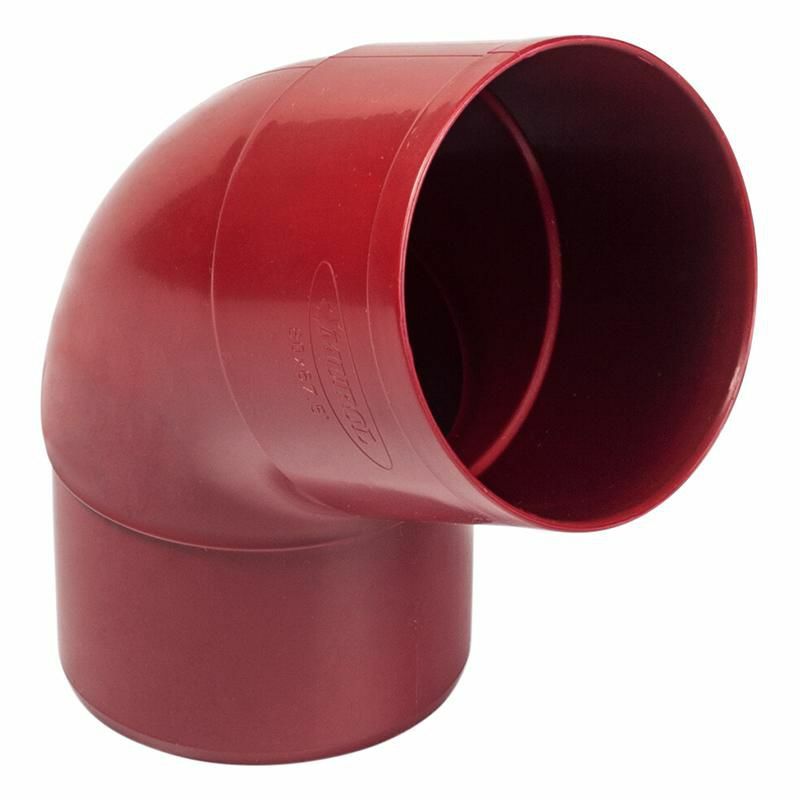 Codo de tubo MUROL, rojo, 67 °