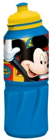 Plastična športna steklenica Mickey Mouse. Simboli (530 ml)