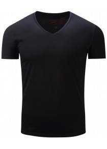 FREDD MARSHALL Vīriešu T-krekls ar īsām piedurknēm, V veida kakla izgriezumu