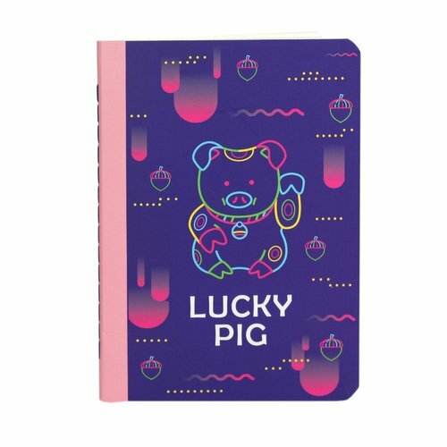 Notepad # and # quot; Lucky pig # and # quot; A6, unlined