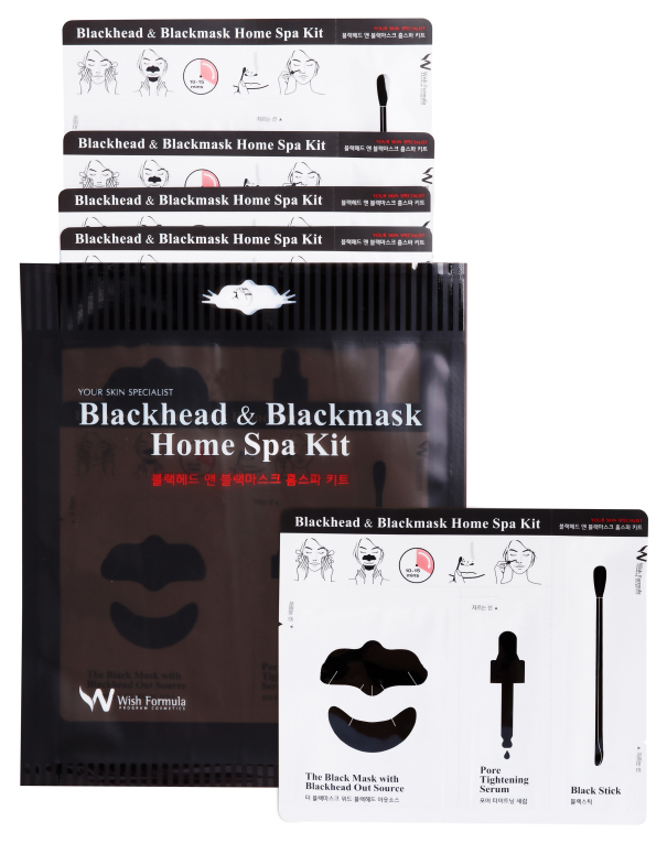 Ønsker Formula Cleanser Blackhead # og # Blackmask Home Spa Kit
