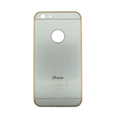 Muodikas puskurikotelo Apple iPhone 6 Plus / 6S Plus -metallille (hopea)