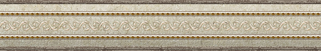 Keramická dlažba Rocersa Damasco Mold Béžová bordúra 8x25