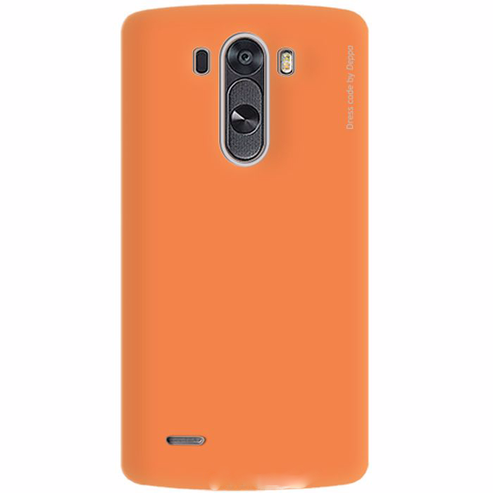 Deppa Air Case za plastiko LG G3 / G3 Dual / D855 / D858 + zaščitna folija oranžna