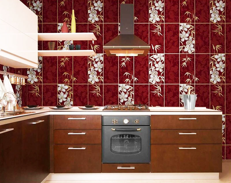 Mazgājamas virtuves tapetes: veidi, izgatavošanas materiāli, uzlīmju tehnoloģija, foto piemēri interjerā