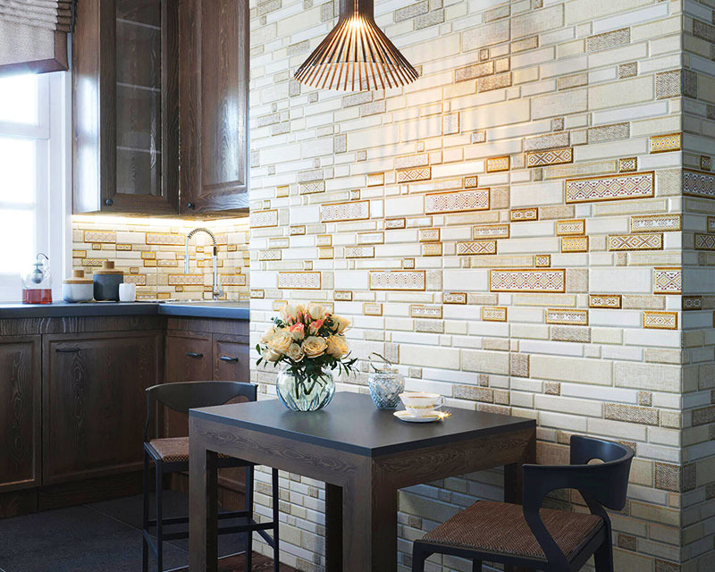 Tiles can be used to make the dining area more comfortable.
