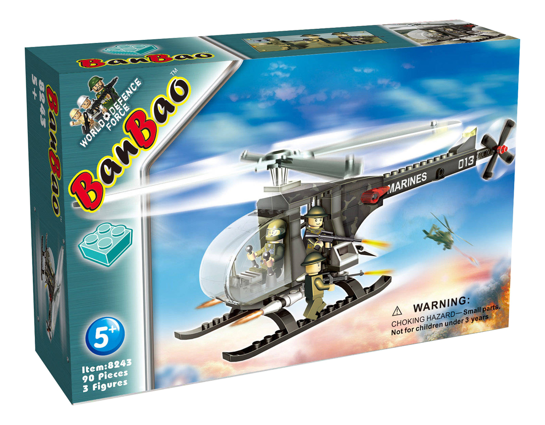 Constructor plastic BanBao Military helicopter