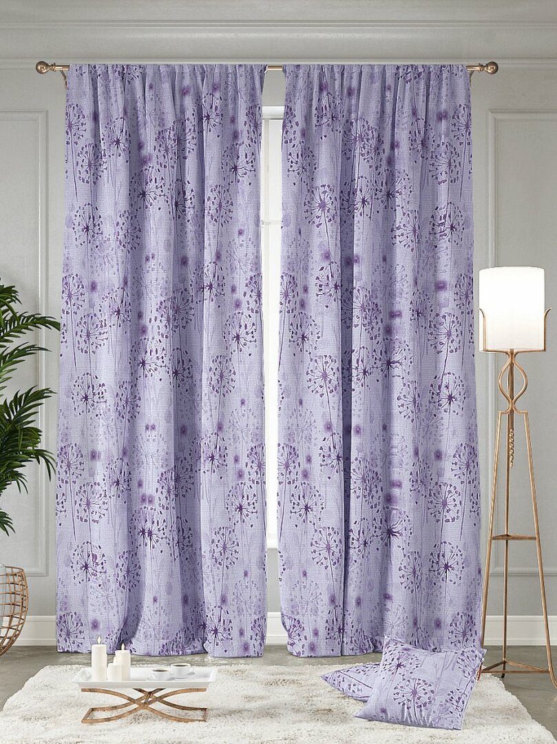 Set of curtains Violeta Portiera 2 pcs. - 150x260 cm.