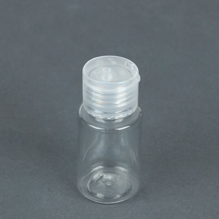 Vorratsflasche mit Spender, 30ml, klar / weiß