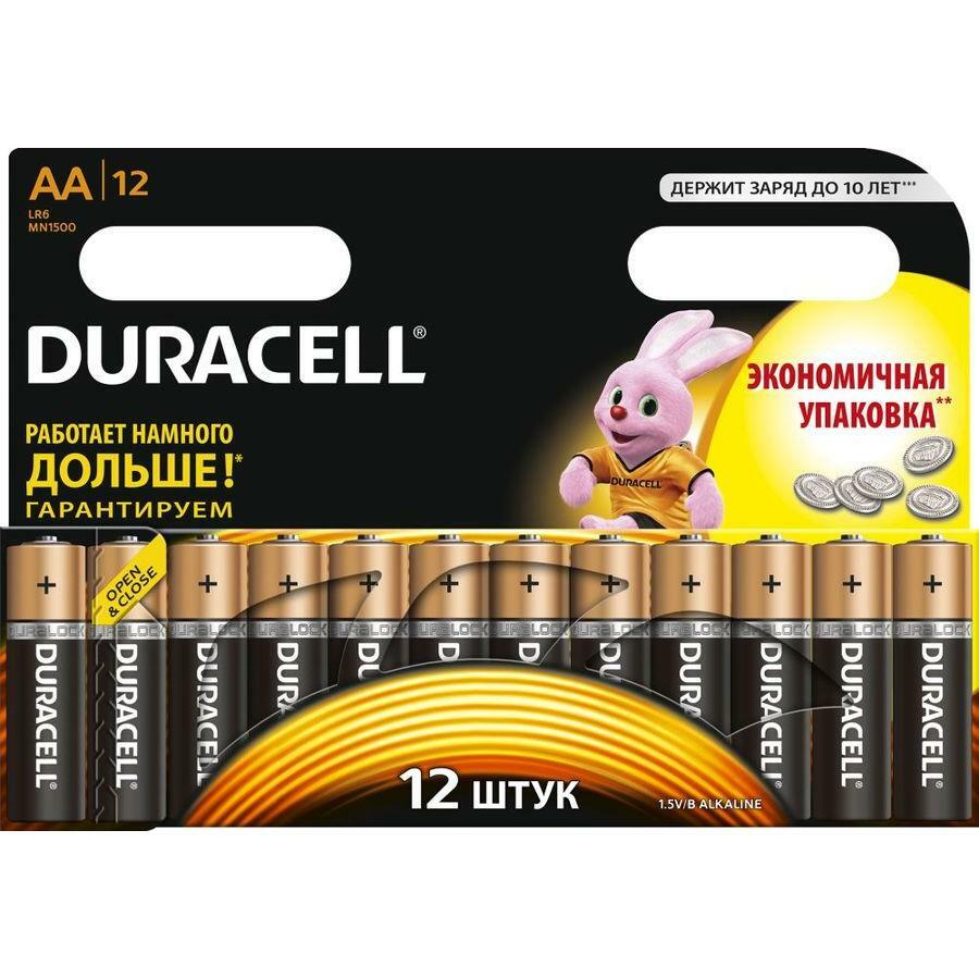 Bateria AA Duracell LR6-12BL Básica (12 unidades)