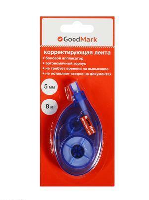 Korrekturbånd GoodMark, 5mm * 8m, blister