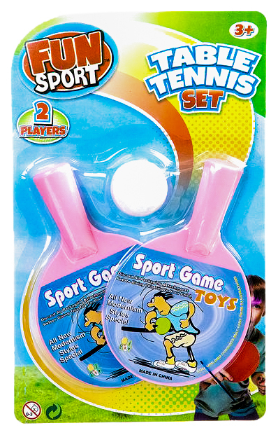 „Fun Sport 3004B“ stalo teniso rinkinys, 2 raketės, 1 kamuolys