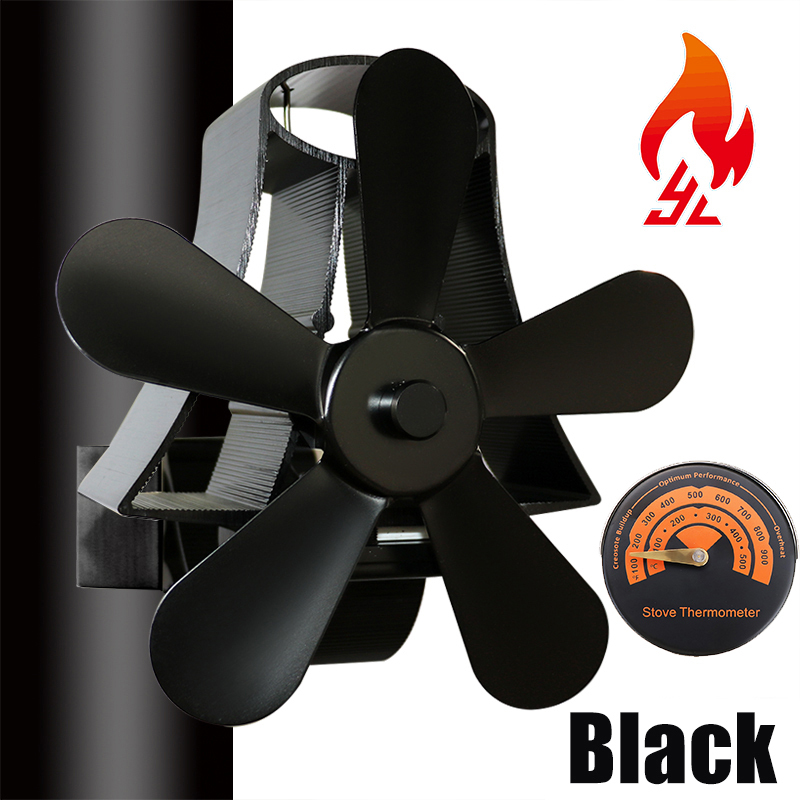 ® # and # nbsp; 5 # and # nbsp; Blades # and # nbsp; Fireplace # and # nbsp; fan # and # nbsp; Thermal heat output Fan Wood fan