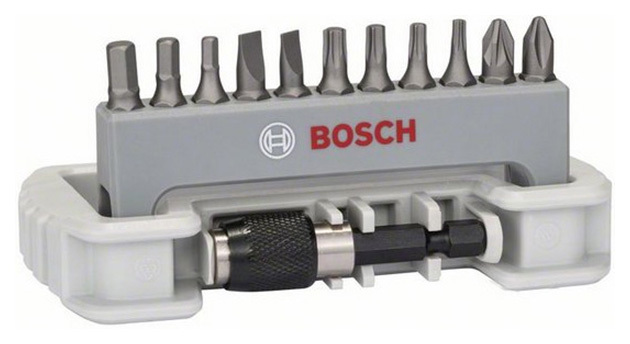 Conjunto de bits Bosch 12pcs suporte de troca rápida 2608522131