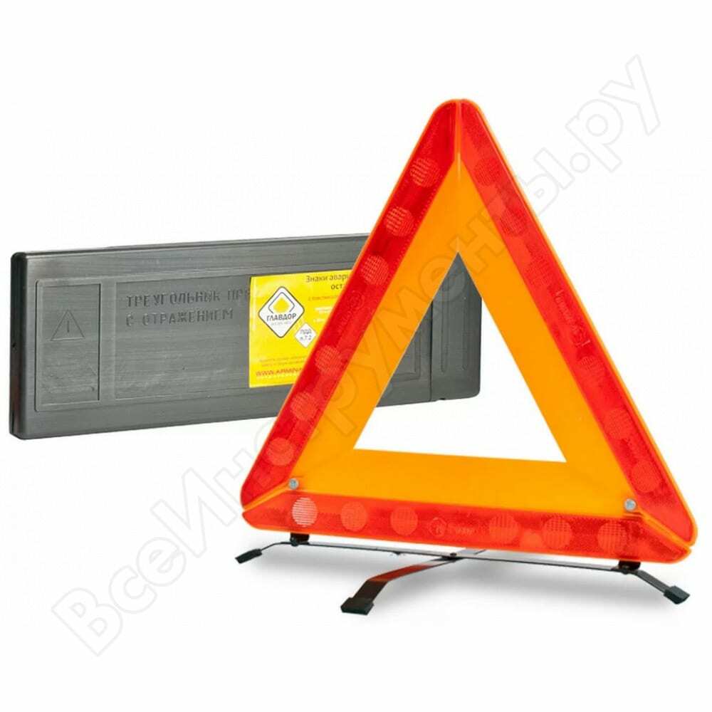 Emergency stop sign glavdor gl-23 with oracle, wide layer. boxing, on metal. legs 48131