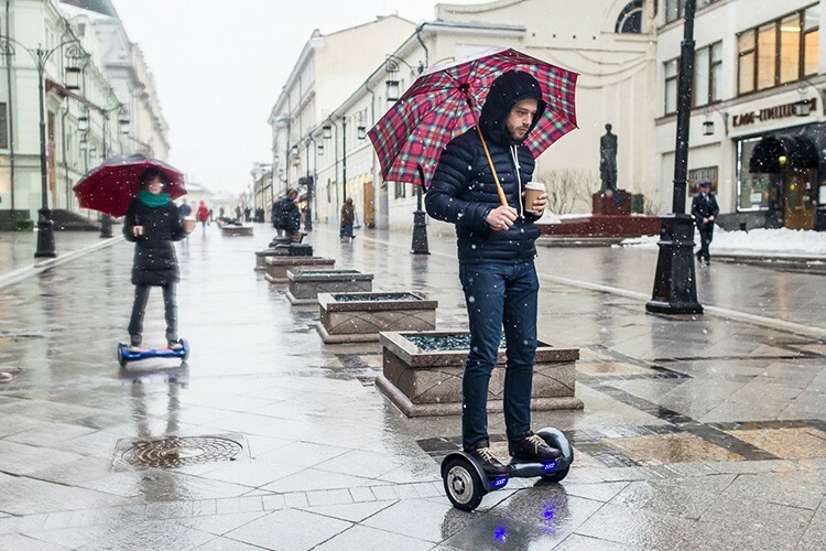 A high-quality hoverboard balances from the first second after launch
