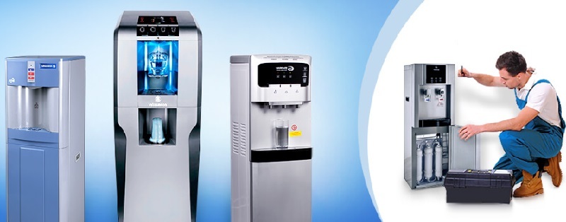 Rezervni hladnjak za vodu: slavine i držače čaša, podršku, nepovratni ventil, grijačem, pumpom i ostalih komponenti, držače čaša
